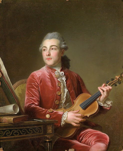 Herr mit Violine