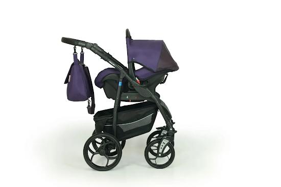 Коляска 3 в 1 Verdi Max Plus 02 фіолетовий