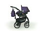 Коляска 3 в 1 Verdi Max Plus 02 фіолетовий