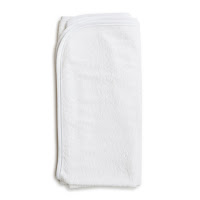 Детский плед Twins Махра трикотажная окантовка 100х100 белый