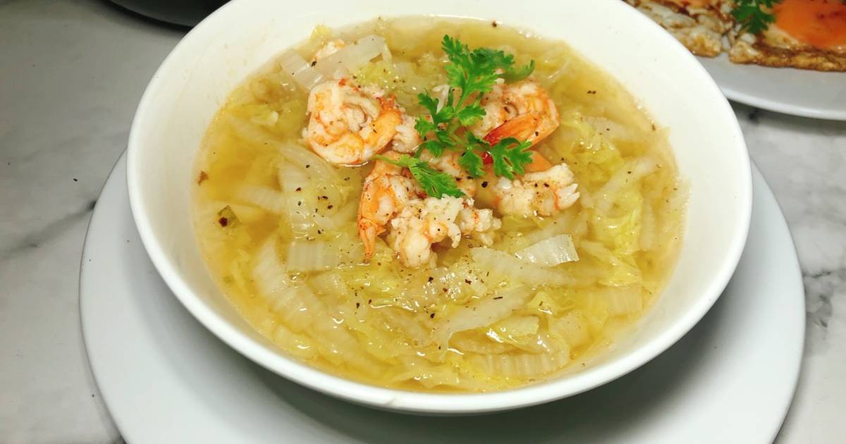 Canh Cải Thảo Nấu Tôm 🦐