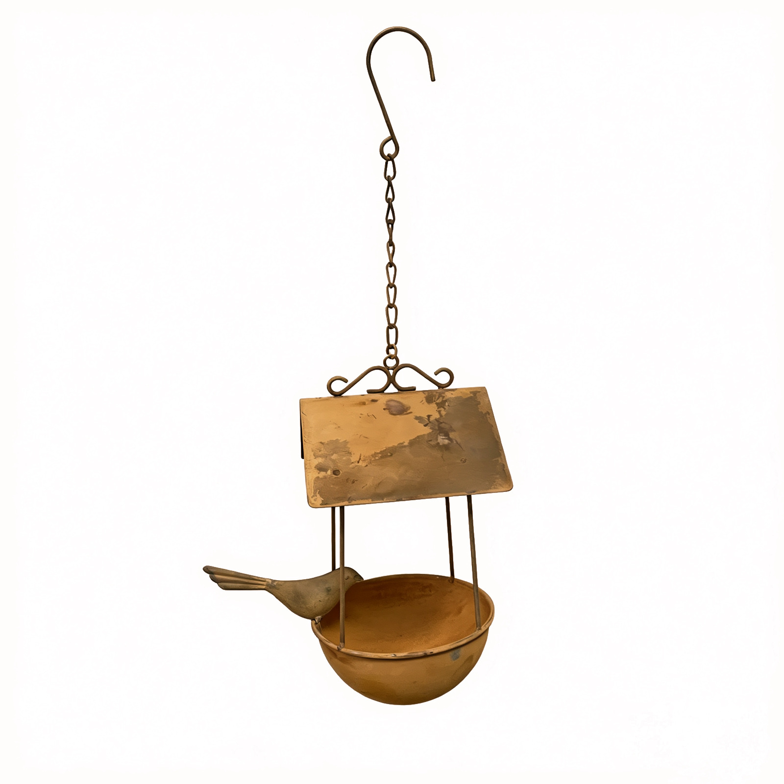 Iron birdhouse, hanging, rust look