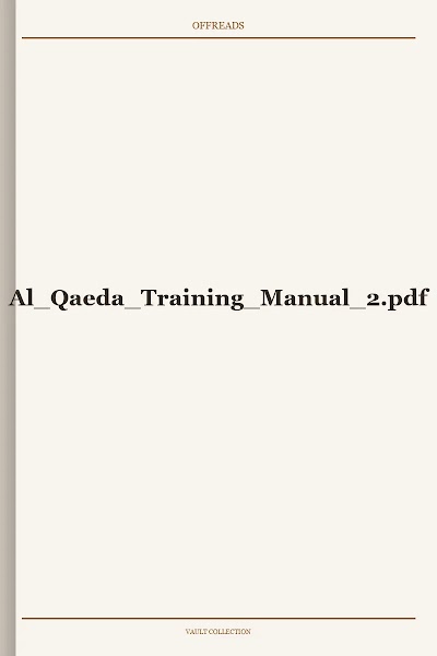 Al Qaeda Training Manual 2
