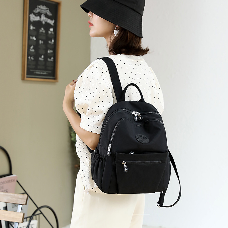 Women's backpack, nylon, abrasion-resistant, large capacity