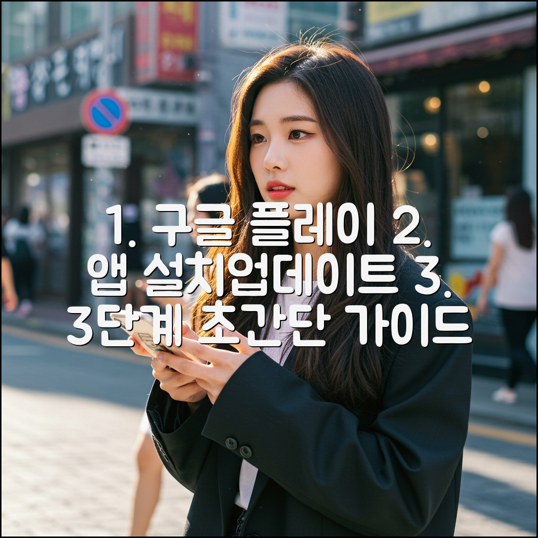 구글 플레이스토어 앱 설치/업데이트 3단계 가이드