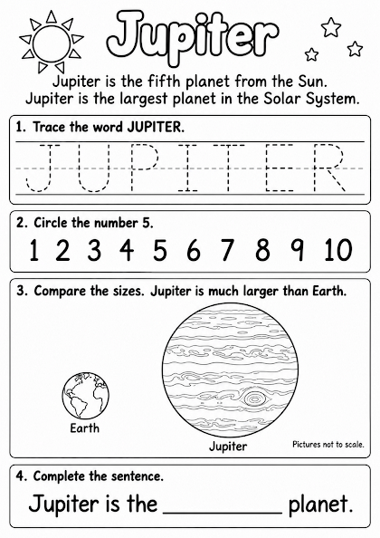 Jupiter Worksheet