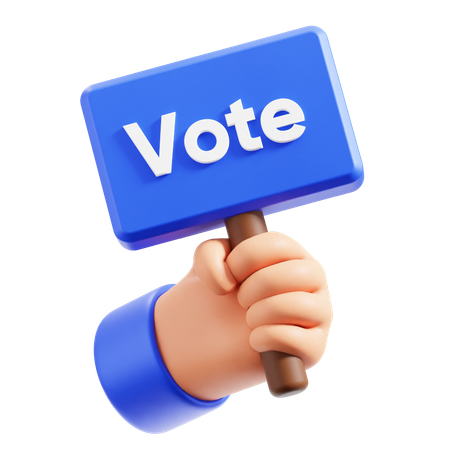 Vote 3D Illustration