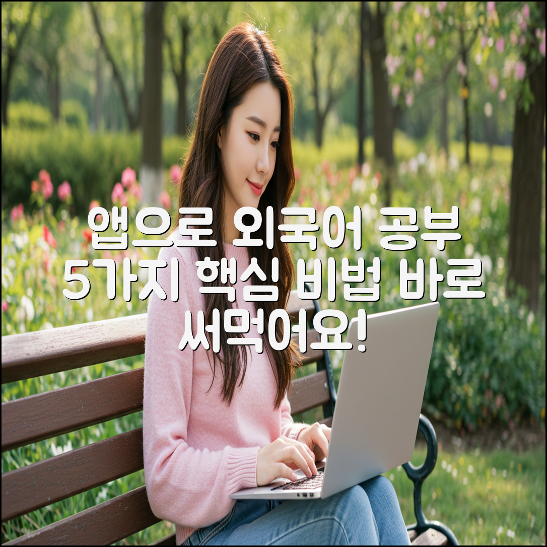 앱으로 외국어 독학, 5가지 핵심 비법