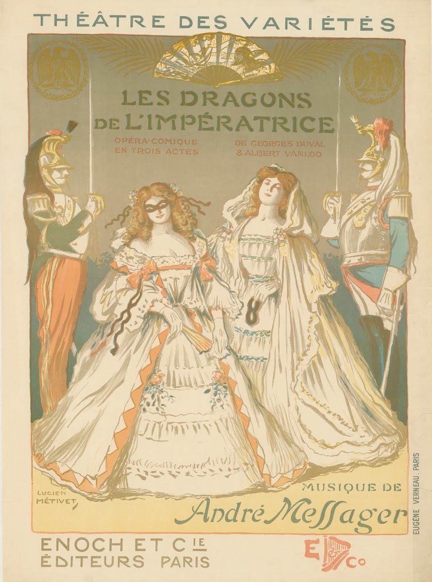 Théâtre des Variétés Les dragons de limpératrice Opéra comique en trois actes de