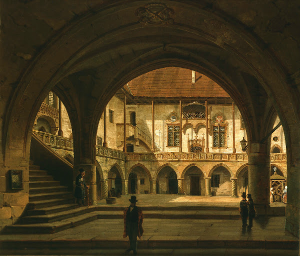 Courtyard of the Jagiellonian Library 1846