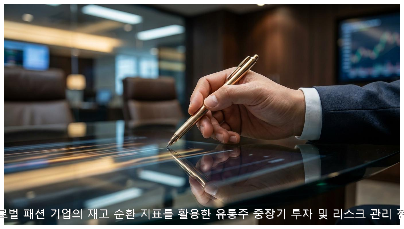 글로벌 패션 기업의 재고 순환 지표를 활용한 유통주 중장기 투자 및 리스크 관리 전략 핵심 안내 및 분석 인포그래픽 (4)