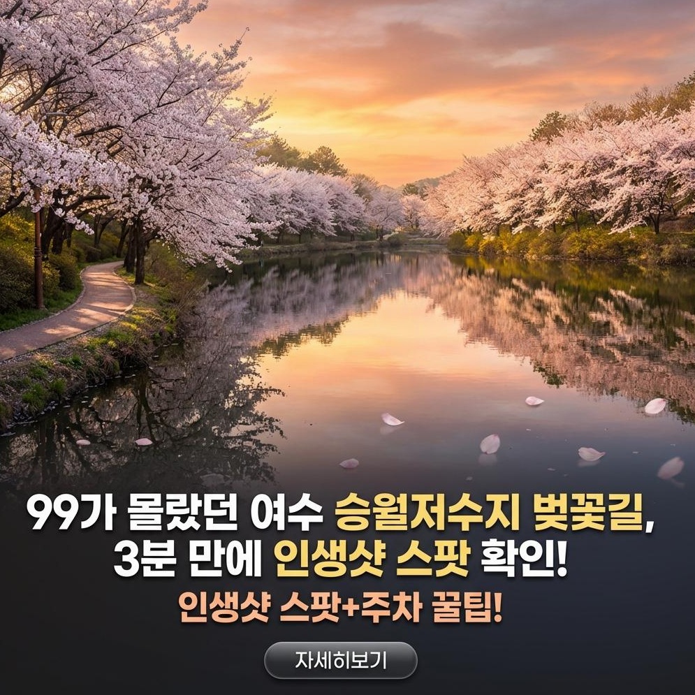 여수 승월저수지 벚꽃길: 프리미엄 산책 가이드