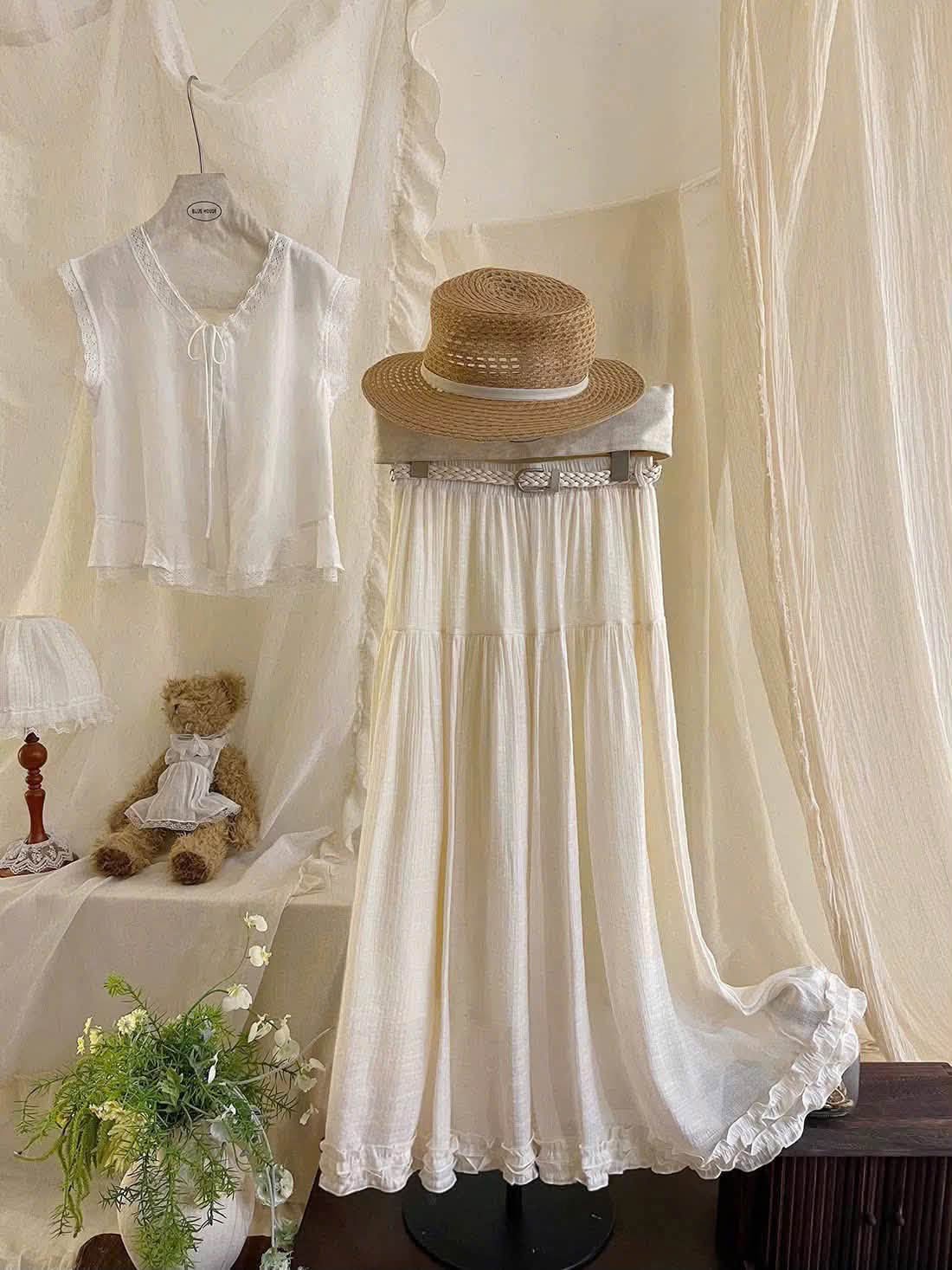 chân váy dài xòe bèo lai XONXEN SHOP 1726 – Image 5