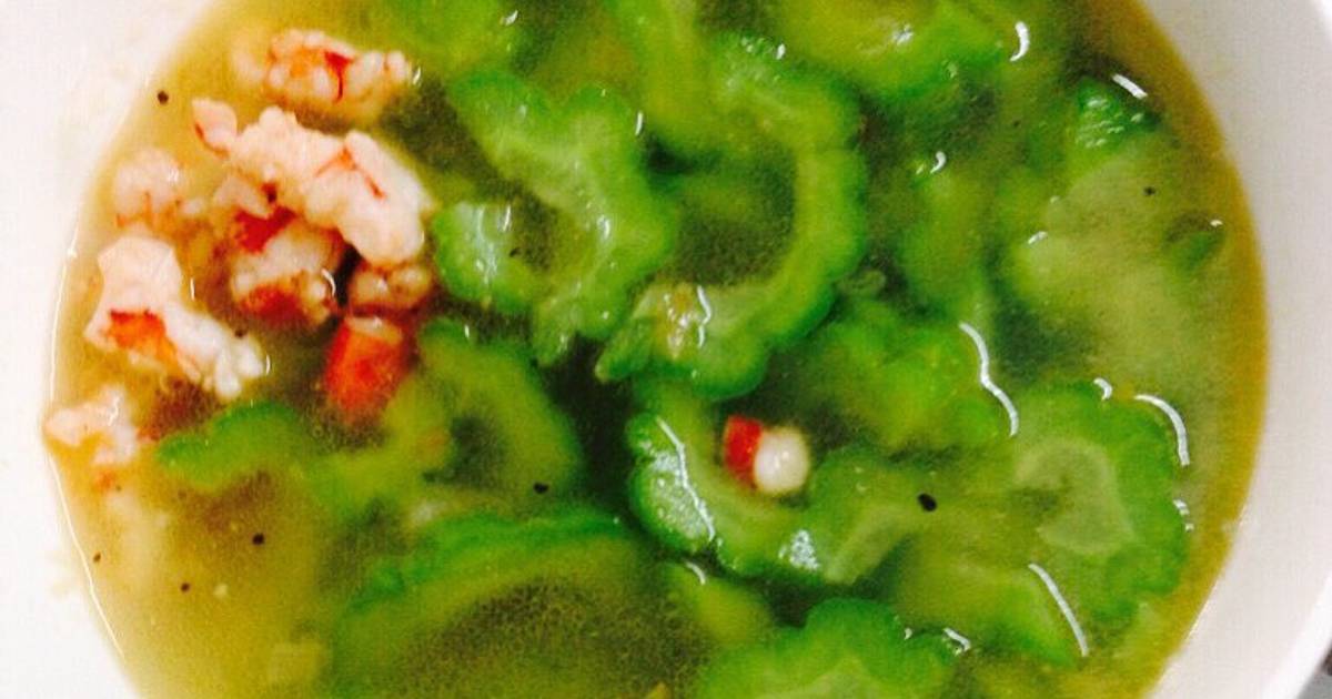 Canh khổ qua tôm bằm