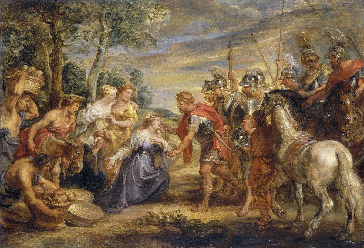 The Meeting of David and Abigail c 1630