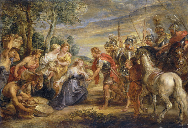 The Meeting of David and Abigail c 1630