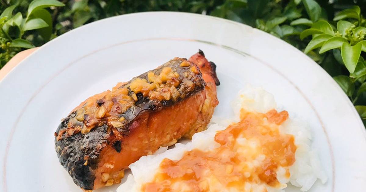 Ăn dặm: cá hồi sốt chua ngọt