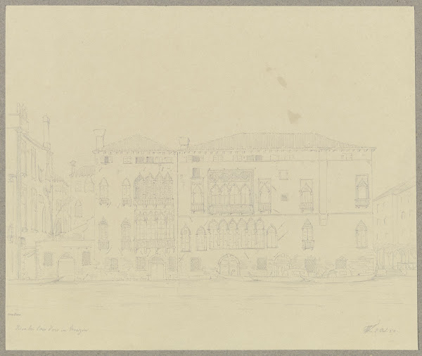 Der Palazzo Ca dOro am Canale Grande in Venedig 1850