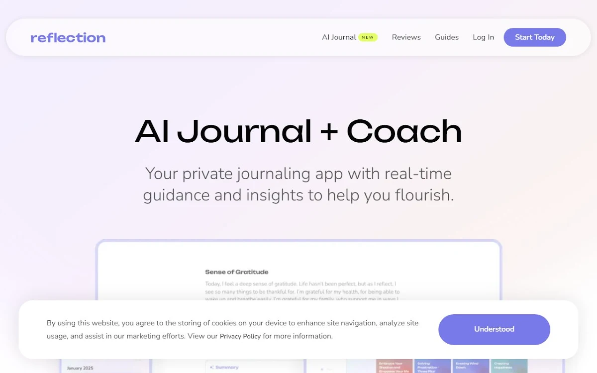 Captura de Reflect & Reset by Reflection.app