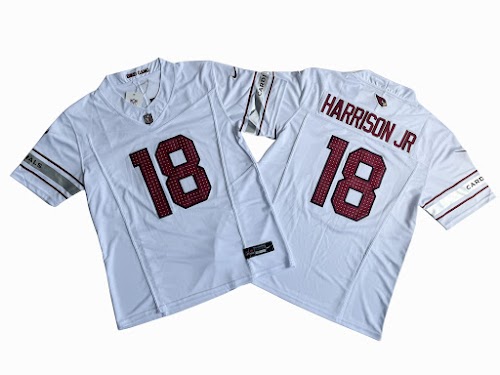 Men's Arizona Cardinals Marvin Harrison Jr Nike White Vapor F.U.S.E. Limited Jersey.jpeg