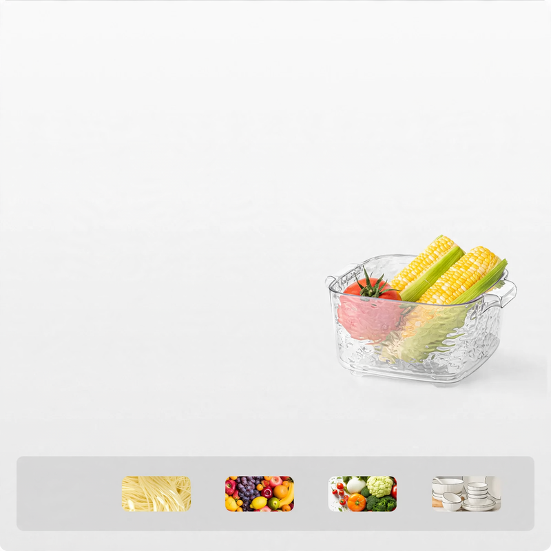 Plastic kitchen strainer, multi-layered
