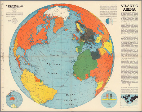 Atlantic Arena A Fortune Map 1942