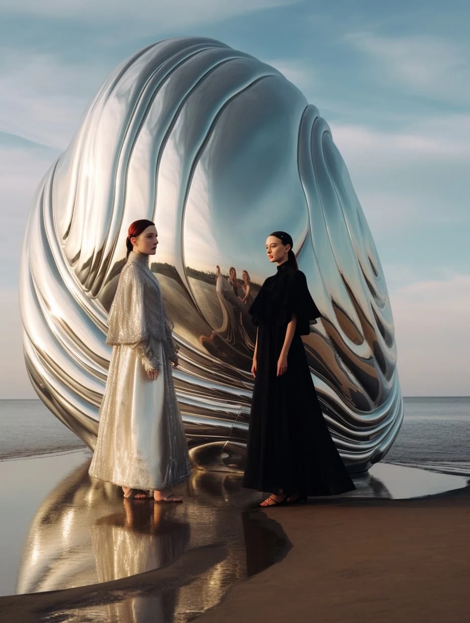 Fotografía de modelos de moda hipermoderna