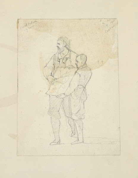 Two men displaying a piece of paper upon which one has made some marks with a co