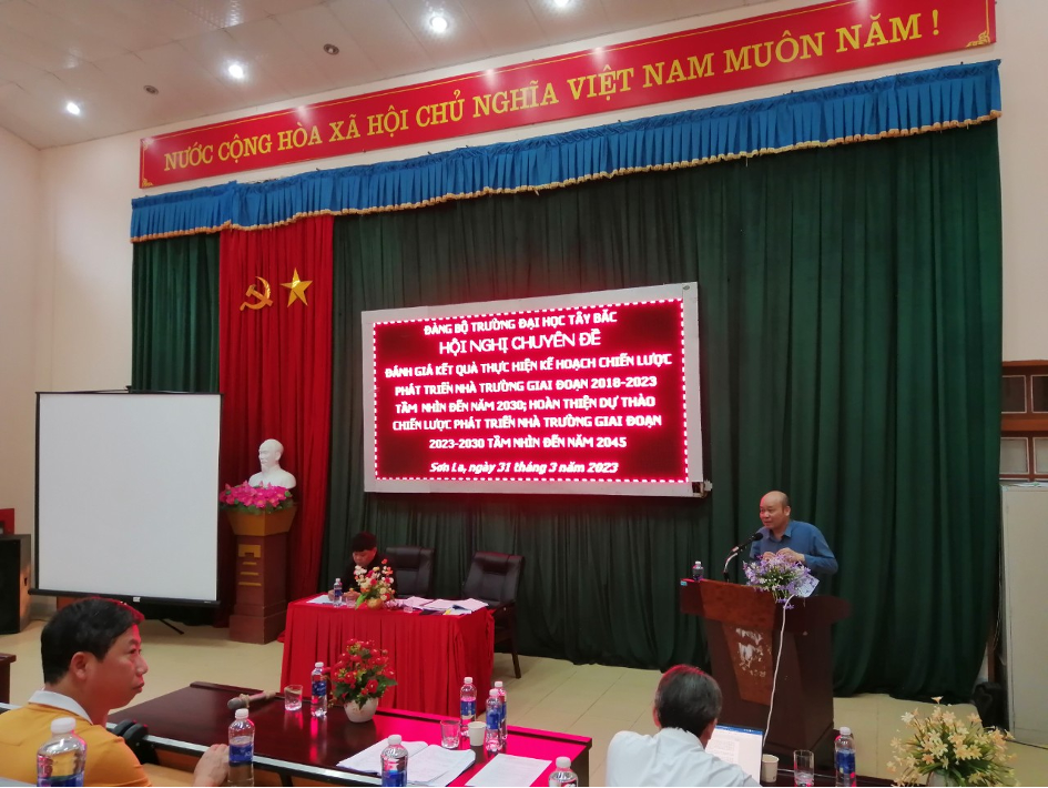 Hội nghị chuyên đề Đánh giá kết quả thực hiện Chiến lược phát triển Nhà trường giai đoạn 2018 - 2023 và tầm nhìn đến năm 2030, hoàn thiện dự thảo chiến lược phát triển nhà trường giai đoạn 2023 - 2030, tầm nhìn đến năm 2045