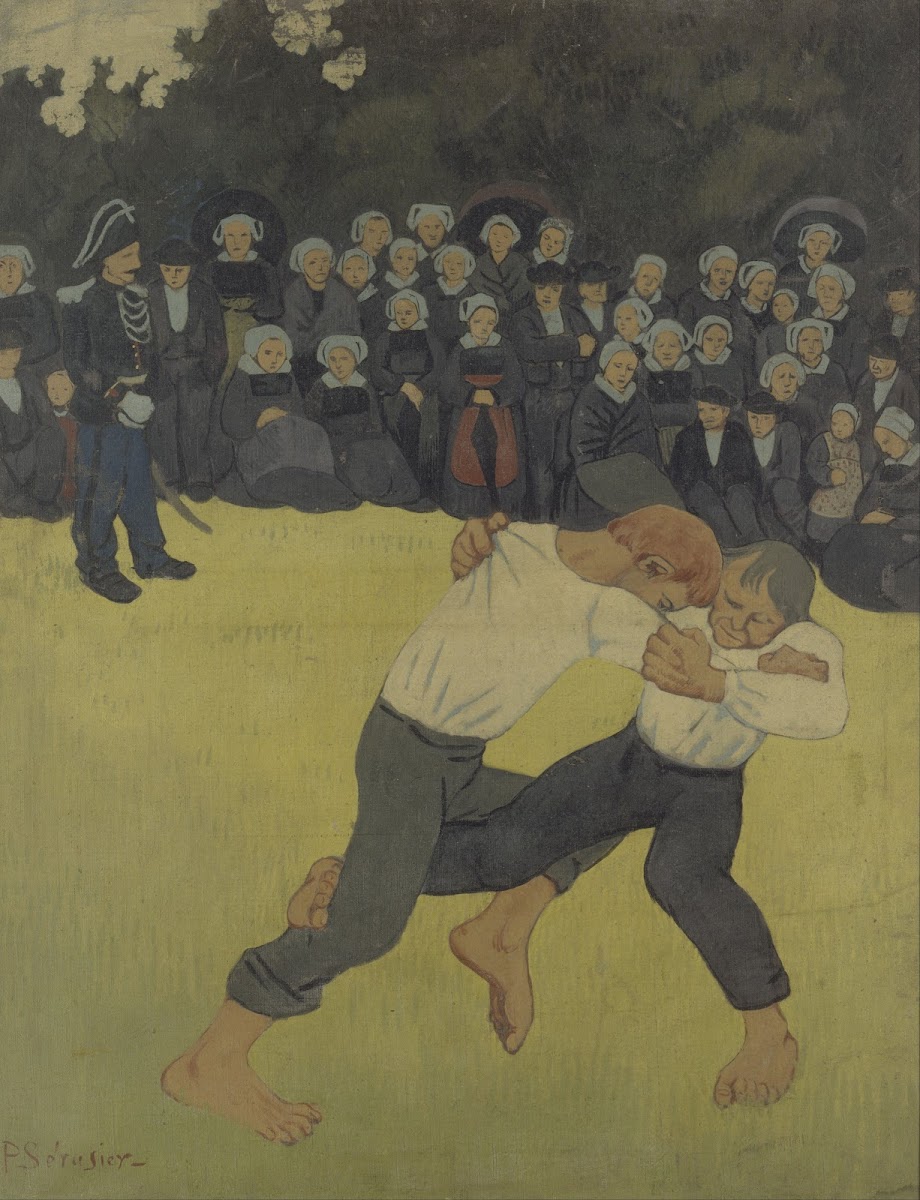 Breton Wrestling between 1890 and 1891