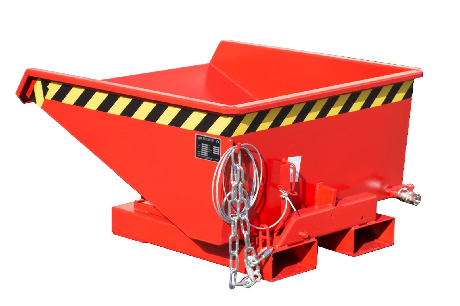 Spaander-kiepcontainer EXPO-E 225, gelakt, Vuurrood
