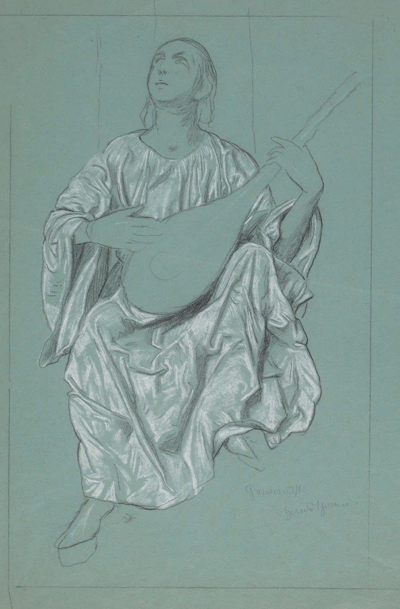 Female Lute Player 1908