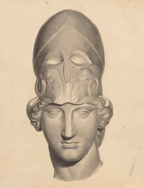 Antique Head with a Helmet