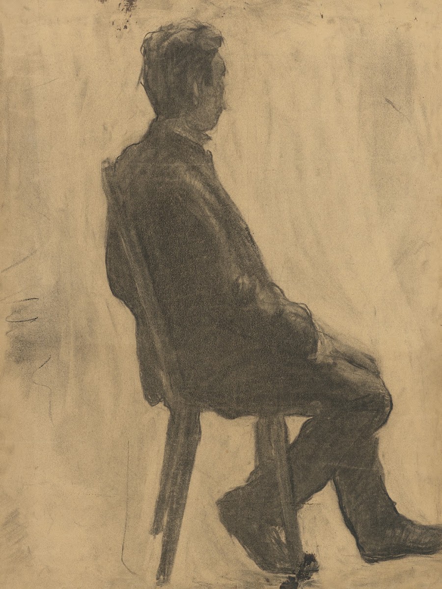 Štúdia sediaceho muža 18951900