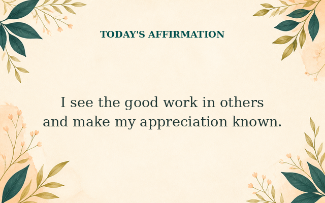The Good Daily affirmation for 2026-08-29