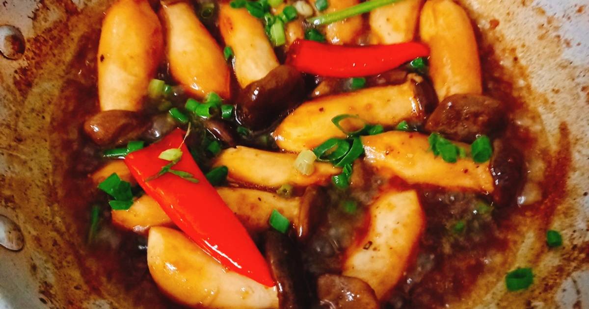 Nấm đùi gà kho tiêu
