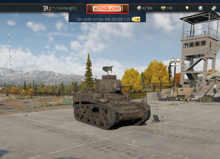 bán tài khoản acc War Thunder PC giá rẻ game bắn xe tăng máy...