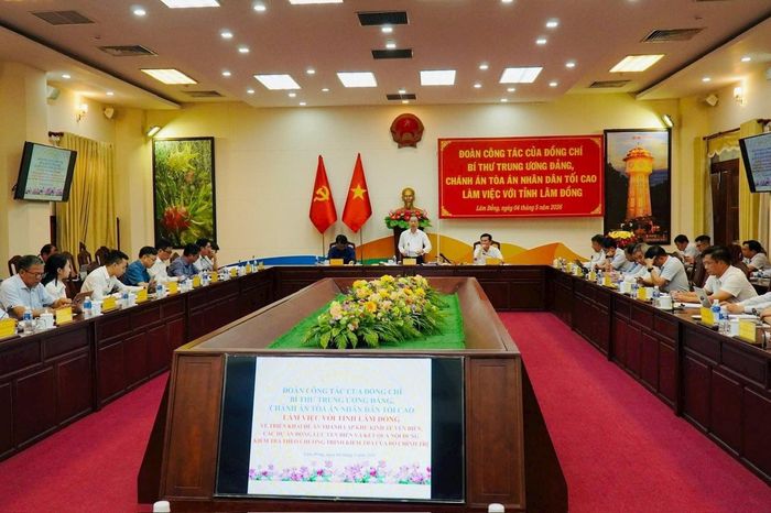 Bí thư Trung ương Đảng Nguyễn Văn Quảng làm việc với tỉnh Lâm Đồng - Báo Công Lý