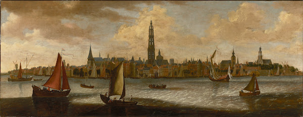 Gezicht op de rede van Antwerpen