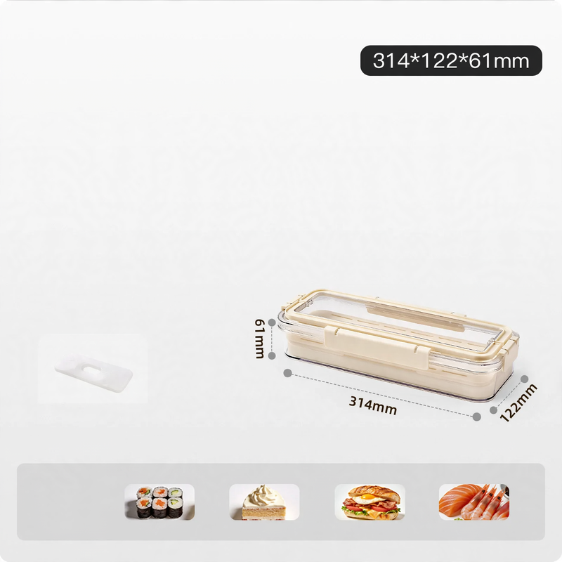 Food storage box made of food-safe PET, 4–5 L