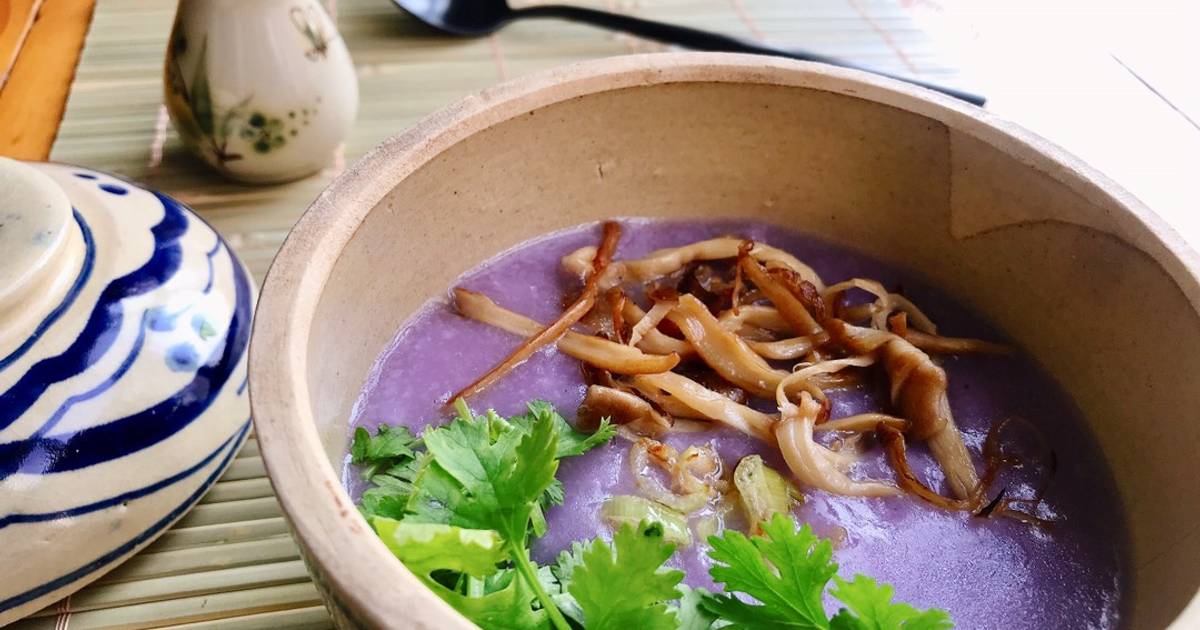 Cháo khoai lang tím