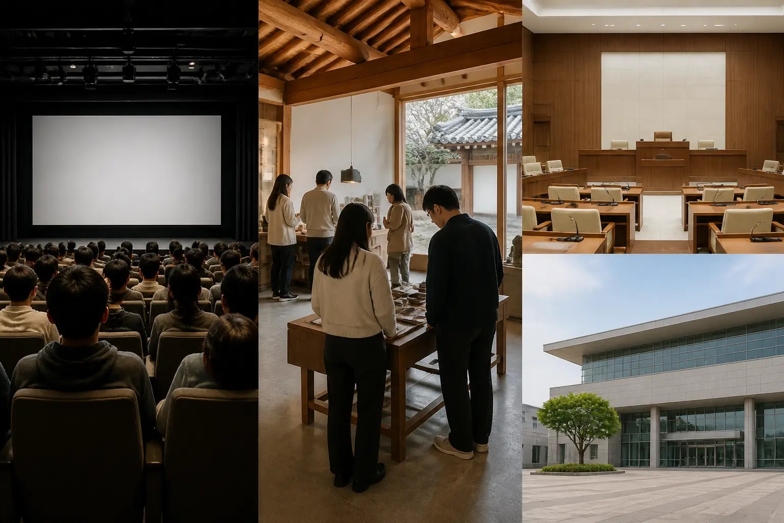 AI-generated Culture Daily Brief multi-story editorial montage