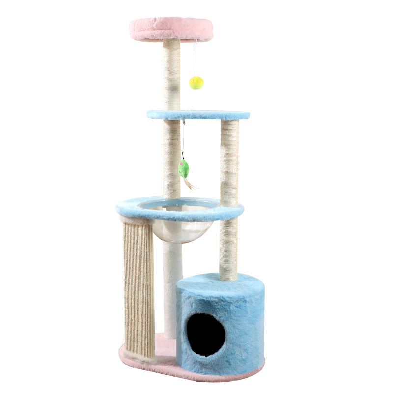 Katzen-Kletterbaum mit Kratzbrett und Höhle