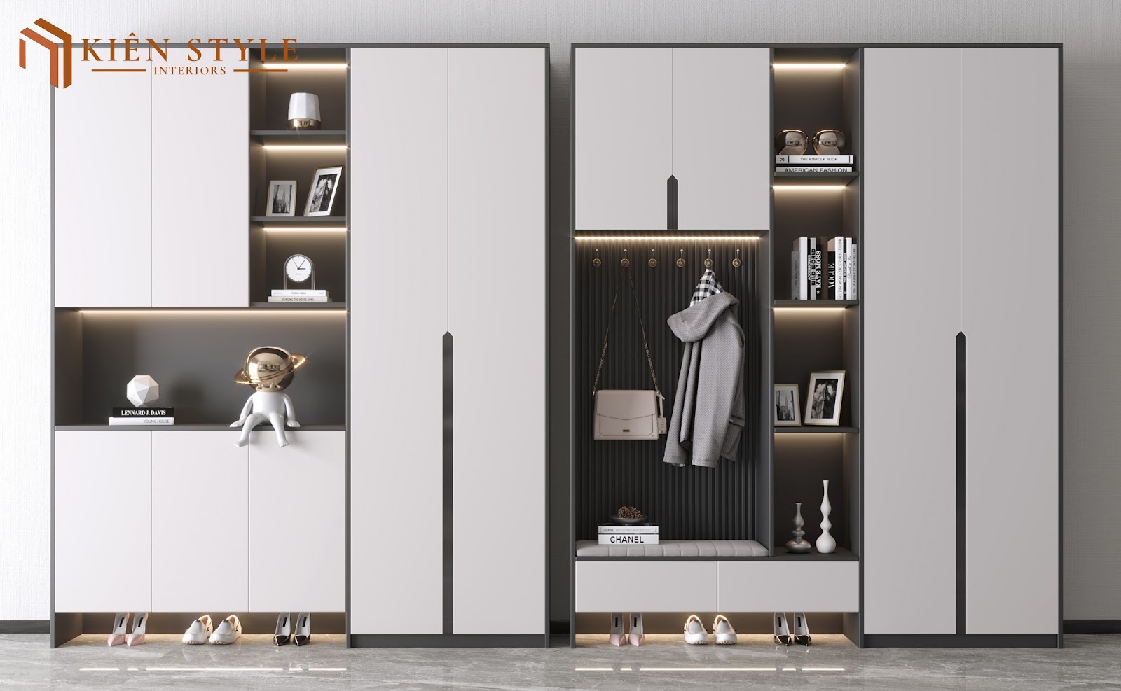Mẫu tủ giày mới nhất 2024