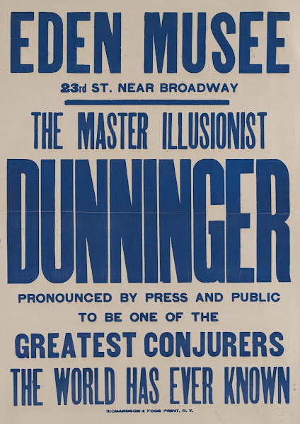 Dunninger at the Eden Musee 1913 1914