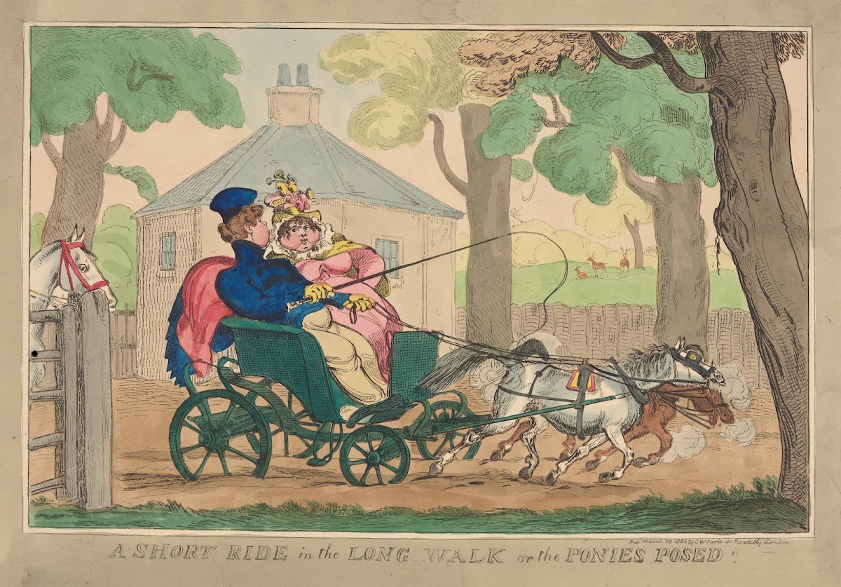 A short ride in the long walk or the ponies posed 1824