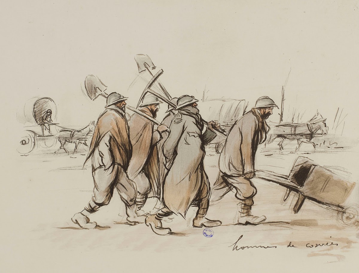 Hommes de corvées 1915 1916