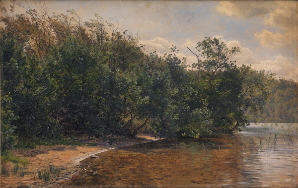 Ellebuske ved Almind Sø 1873