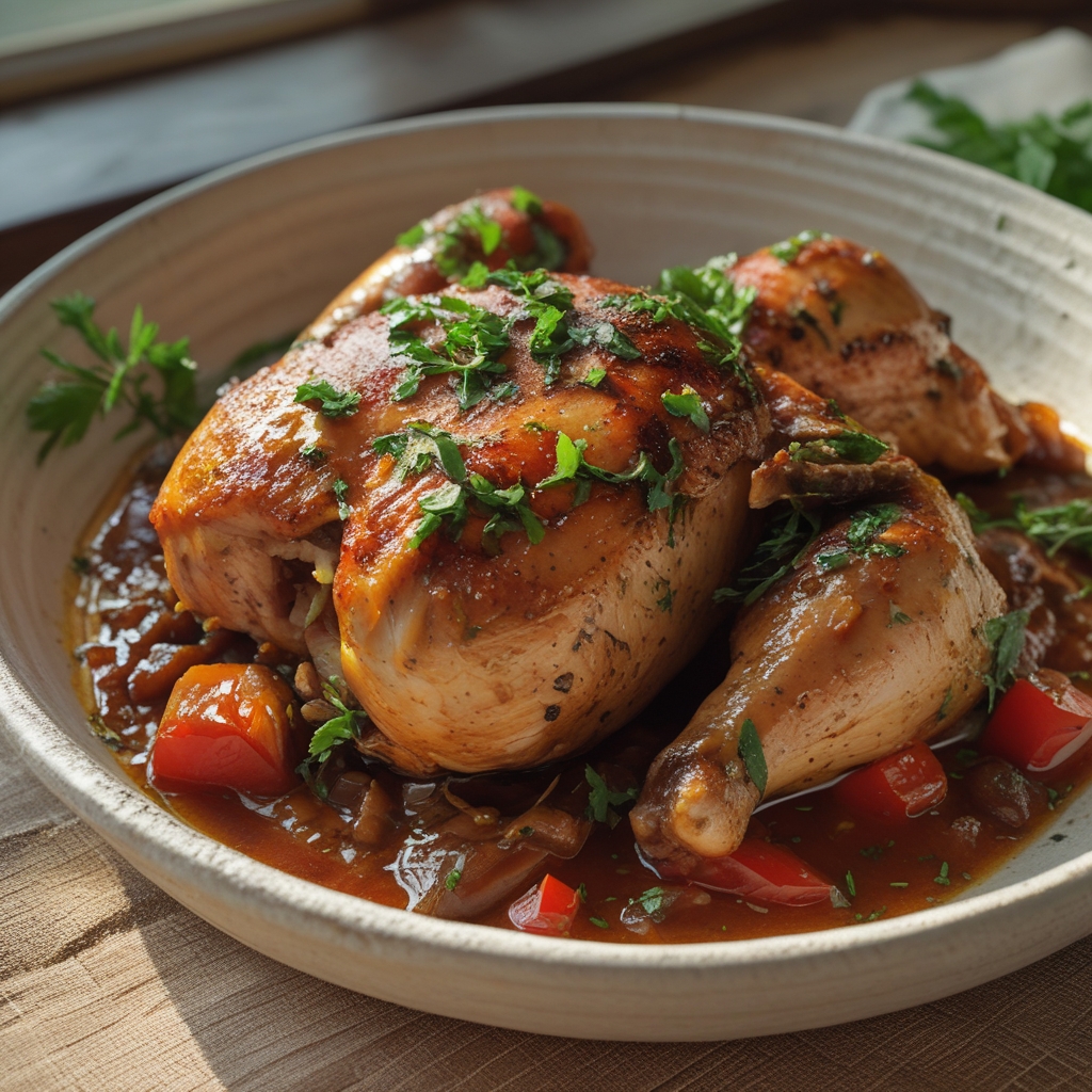 Braised Catalina Chicken Easy Homemade Dinner Recipe finished