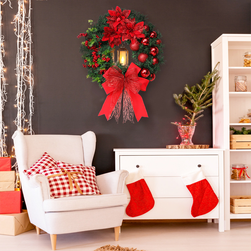 Beleuchteter Weihnachtskranz 40 cm